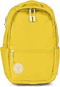 Baboon to the Moon City Backpack – Water-Repellent 16" Laptop-Friendly Backpack, Work, Travel, Gym Bag for Men & Women (Amber)