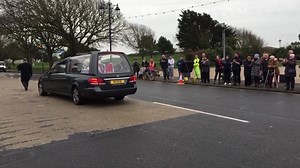 30K views · 928 reactions | WATCH: Funeral procession of D-Day hero John Jenkins passes The D-Day Story and Fratton Park in Portsmouth before his funeral this afternoon | Greatest Hits Radio South Coast | Facebook