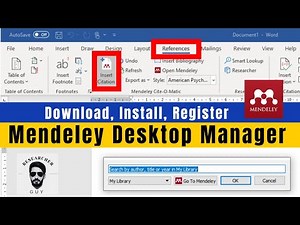 How to Download, Install, Register Mendeley Desktop Manager