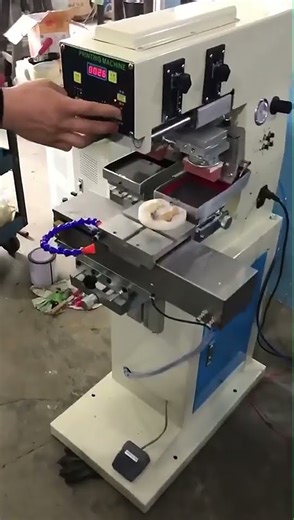 Semi-automatic Pad Printing Machine Double Color Left And Right Shuttle For bottle,Toy
