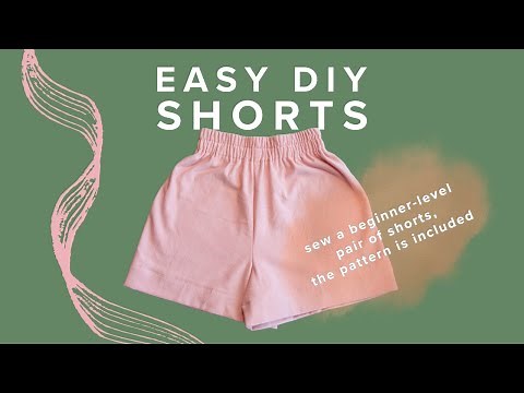 How to sew Shorts for beginners | Pattern included