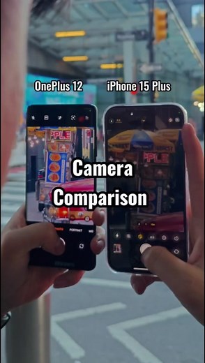 OnePlus 12 vs iphone 15 camera, who won? #android #smartphone #photography #techtok #oneplus12 #fyp #iphone
