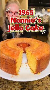 You WON'T Believe This Vintage Lemon Jello Cake! Nonnie's Jello Cake!