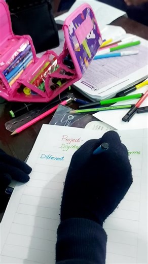 project writing ✍️ grade 7 is busy in completing the assign task #CreativeKids