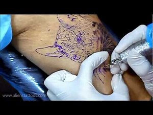 Making of Leopard Portrait Tattoo Video