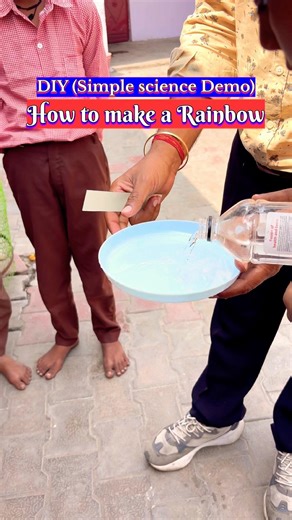 ✅👨‍🏫Simple science DIY activity : How to make a rainbow.