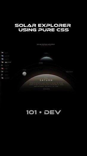 Solar System || Html Css #solarsystem #html #css #101dev #solar