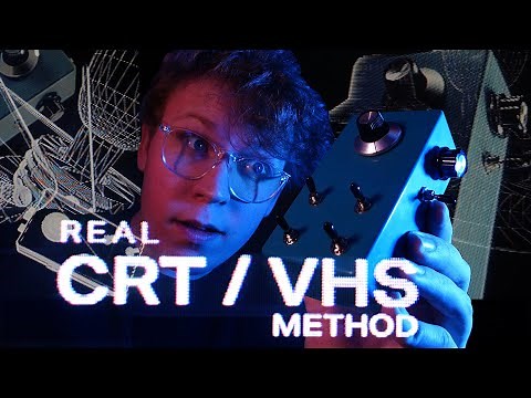 Create Authentic VHS Effect using an OLD CRT TV | Real CRT Screen Method