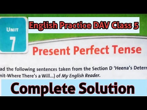 Present Perfect Tense DAV Class 5 English Practice Unit 7 Complete Solution||Arpita Kaushik 31