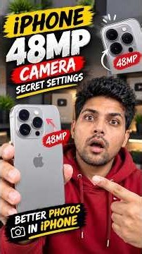 How To Use 48 MP Main Camera On iPhone 🤔 #tech #iphone #camera #tutorial