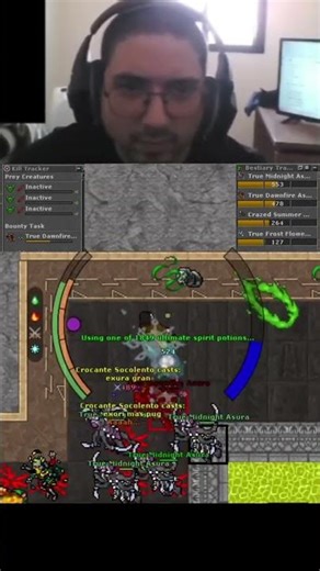 Tibia - Primeiro teste da Crypt Strike na True Asura!