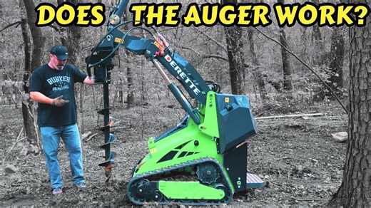 Chinese mini skid steer with auger attachment first look