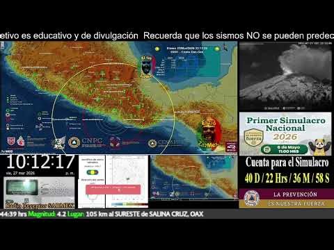 SISMO Magnitud 4.3 Loc. 83 km al SUROESTE de PINOTEPA NACIONAL, OAX 27/03/26