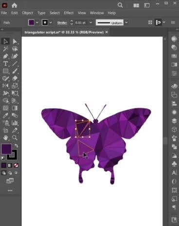 Low Poly Triangle Design in Illustrator (Step-by-Step Beginner Guide)