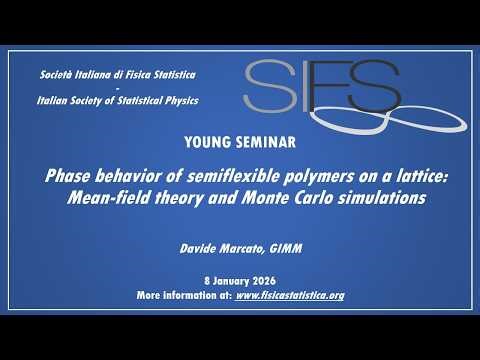 Phase behavior of semiflexible polymers on a lattice - Davide Marcato - Young Seminars SIFS