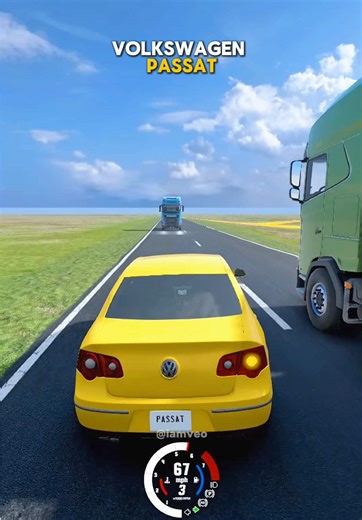 Which Car Overtake The Truck Safely? #beamngdrive #car #rangeroversport #volvoxc90 #hondacrv