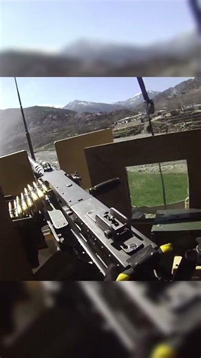 POV: Mounted Machine Gun Firing #MilitaryFootage #ActionShorts #Combat