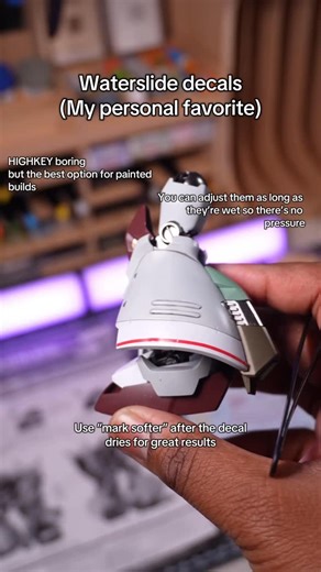 Steve | We all have a love/hate relationship with Gunpla decals 🤔#gundam #gunpla #plamo #gundamstagram #gunplabuilder | Instagram
