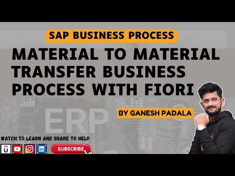 Material to Material Transfer Business Process with FIORI - SAP Business Process