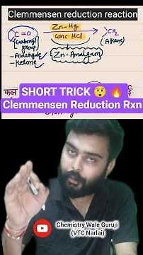 🧪 Clemmensen Reduction Reaction | Important Organic Chemistry Trick