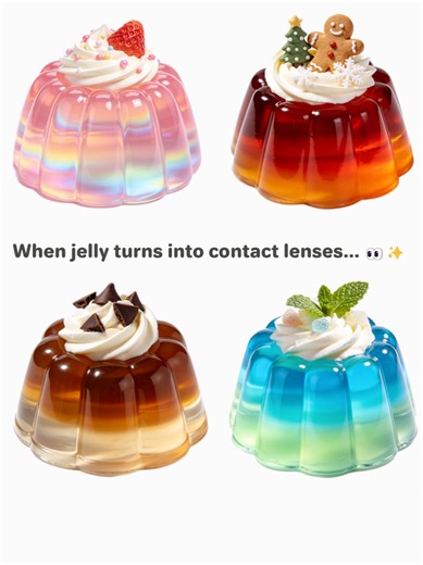 Transforming Jelly into Colored Contact Lenses