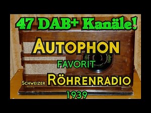 Favorit Autophon tube radio with DAB+