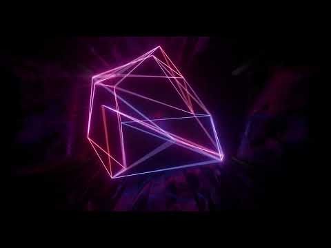Neon Wireframe 3D 10-Hour 4K Screensaver | Abstract Futuristic Looping Animation