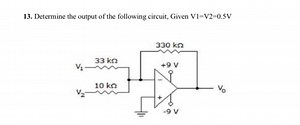 Determine the output voltage V_\text{o} of the given op-amp cir... | Filo