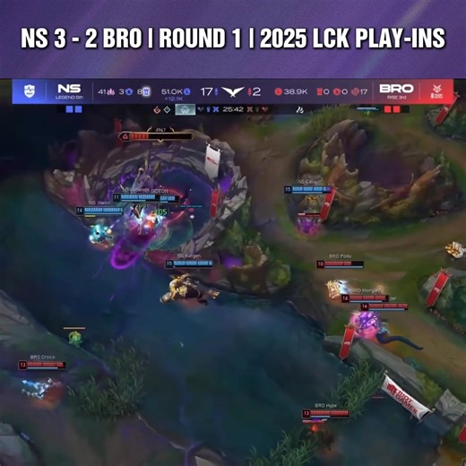 NS 3 - 2 BRO | ROUND 1 | 2025 LCK PLAY-INS | LCK Việt Nam