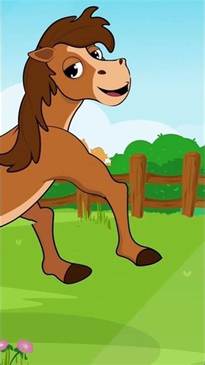 الحصان يجري 🐎 #اطفال #اغاني_اطفال #ألوان #الحيوانات