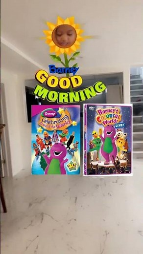 Barney celebrating 🥳 around the world’s barney colorful world live