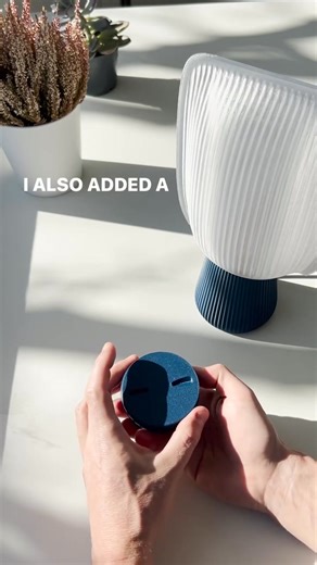 3K views · 26 reactions |  BLISS | Table Lamp E14, E26, E27 • STL files ➡️ Download 3D print model: https://cults3d.com/:2834624  Designed by Charles_Regaud | Cults. | Facebook