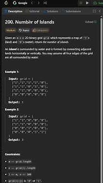 200. Number of Islands leetcode solution recursion