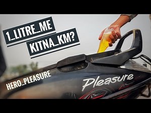 1litre me kitna? | Hero pleasure 1 litre mileage test | The most efficient scooty?