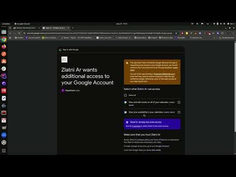 A link to a demo video showing the OAuth workflow