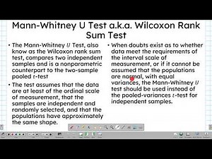 Wilcoxon Signed Rank Test for Paired Samples and Mann-Whitney U Test using XLSTAT