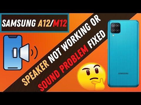 Speaker is not working Samsung Galaxy A12/M12 | Speaker not working Or Sound Problem Samsung #Fixed