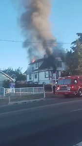 Tillicum Road is closed to traffic due to a structure fire in the 2900-block between Gorge Rod and Obed Avenue. Video provided by Greg Marsh. | VibrantVictoria