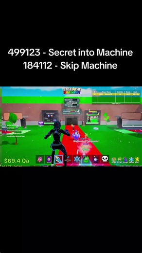 Admin Abuse New Codes Spaghetti Tualetti walkout 🔥 Skip Machine Code 184112 beeee goooooood 🔥 #brainrot #fyp #fortnite #stb