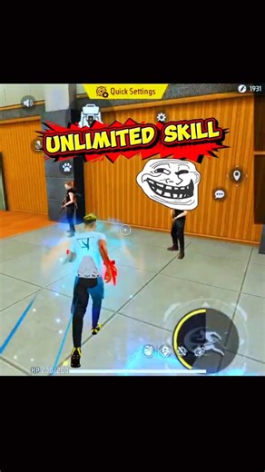 Free fire unlimited skill tricks 💥💥☠️ #freefire #garenafreefire #shorts #trending #ff #funny