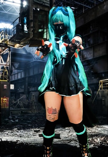 Clubbers Die Younger #cybergothdance #industrialdance #hatsunemikucosplay #hatsunemiku #cosplayer