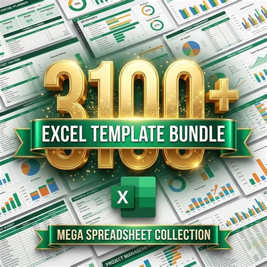 3100  Excel Template Bundle, Business Finance Planner, Crm, Analytics, Sales, Marketing, Ultimate Spreadsheet, Data Management, Financial - Etsy