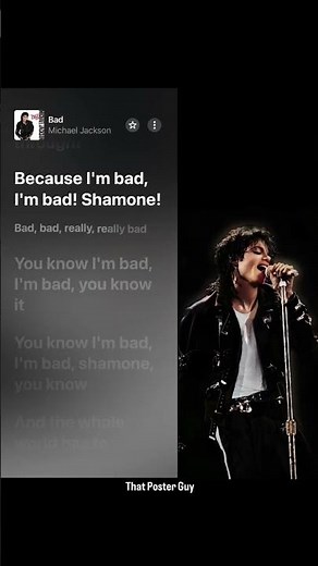 Michel jackson - Bad lyrics #michaeljackson #trending #lyrics #jackson