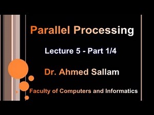 Intro to Parallel Processing with CUDA - Lecture 5 Part 1\\4