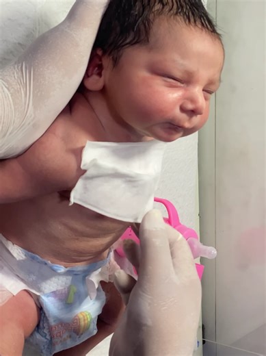 Captivating Moments: Newborn's First Breath