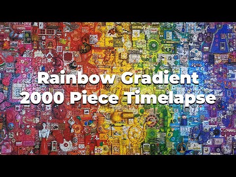 2000 Piece Jigsaw Puzzle Timelapse Cobble Hill Rainbow