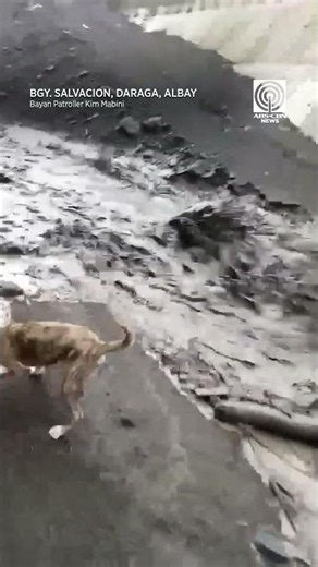 Mabilis na agos ng lahar sa Daraga, Albay nakuhanan sa video