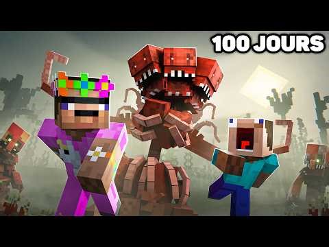 Survivre 100 Jours en DUO à un PARASITE sur Minecraft..