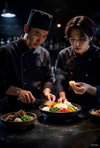 Chill vibes meet kitchen fire 🔥🇰🇷 BTS legend @AgustD (Suga) steps into my world to create the perfect Bibimbap! Colorful veggies, marinated beef, sunny-side egg, steaming rice, and that iconic gochujang sauce swirl… mix it all for pure harmony in a bowl 🥗✨ From producing hits to producing flavors – Yoongi’s got that magic touch! 😏 ARMY, are you ready to eat this up? Drop a 💜 if this is your ultimate comfort food! #bibimbab #SugaCooks #BTSCollab #SugaInTheKitchen #KoreanFoodVibes