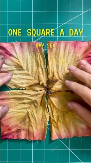 Day 250 making the tie dye square